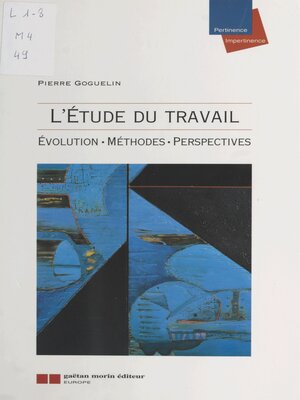 cover image of L'étude du travail